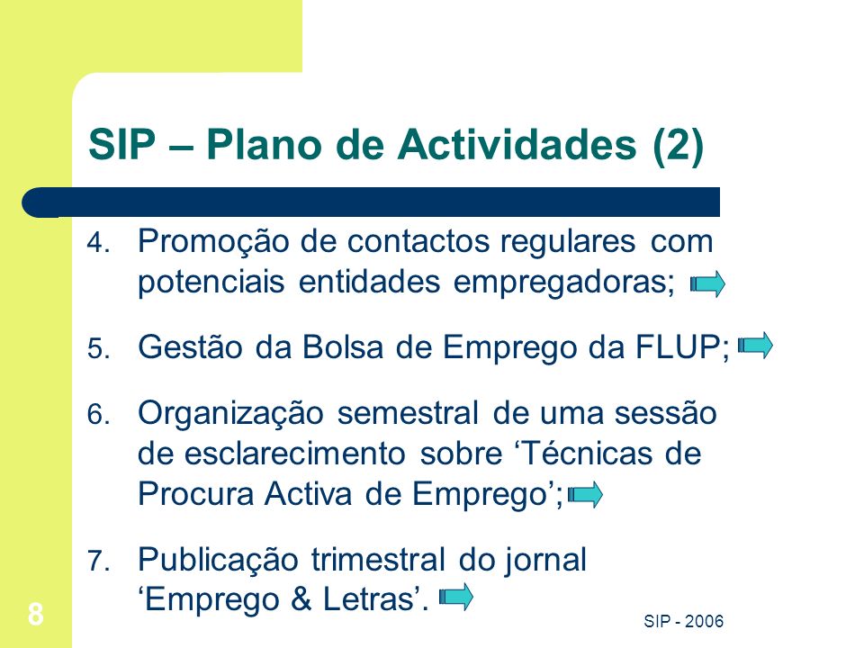 SIP – Plano de Actividades (2)