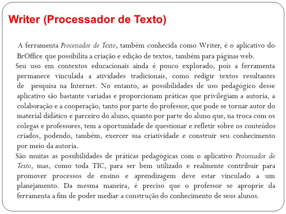 Writer (Processador de Texto)