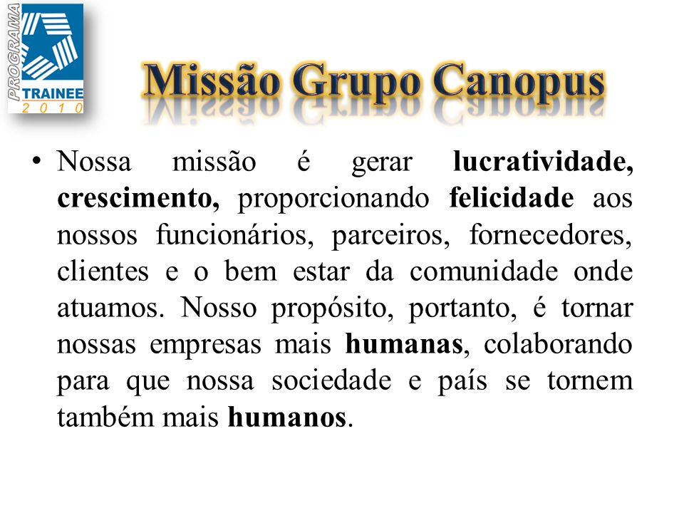 Missão Grupo Canopus