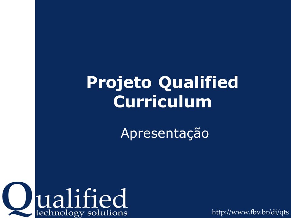 Projeto Qualified Curriculum