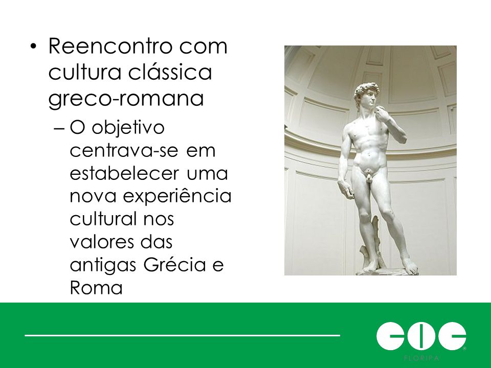 Renascer: mas o quê Reencontro com cultura clássica greco-romana
