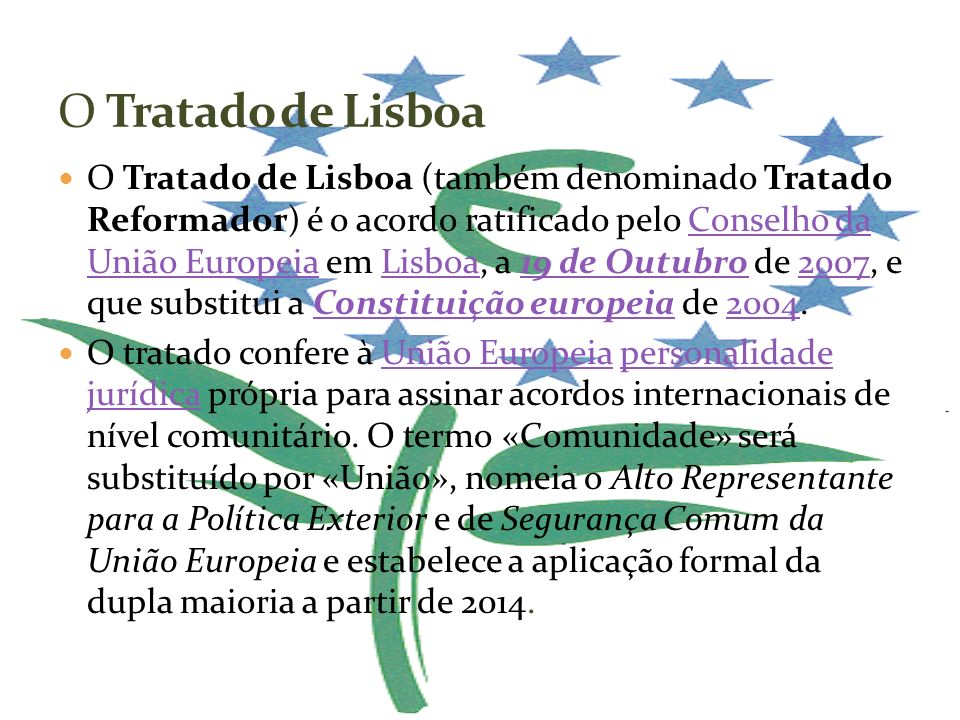 O Tratado de Lisboa