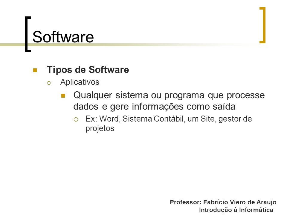 Software Tipos de Software