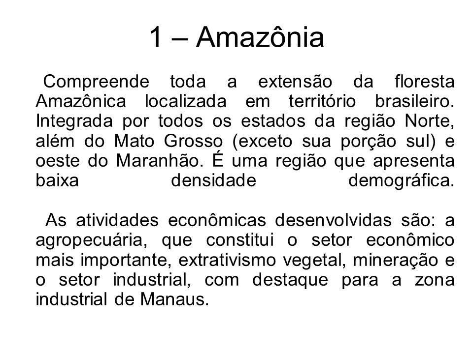 1 – Amazônia