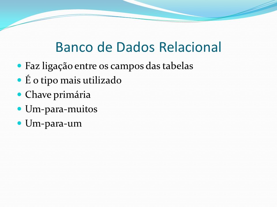 Banco de Dados Relacional