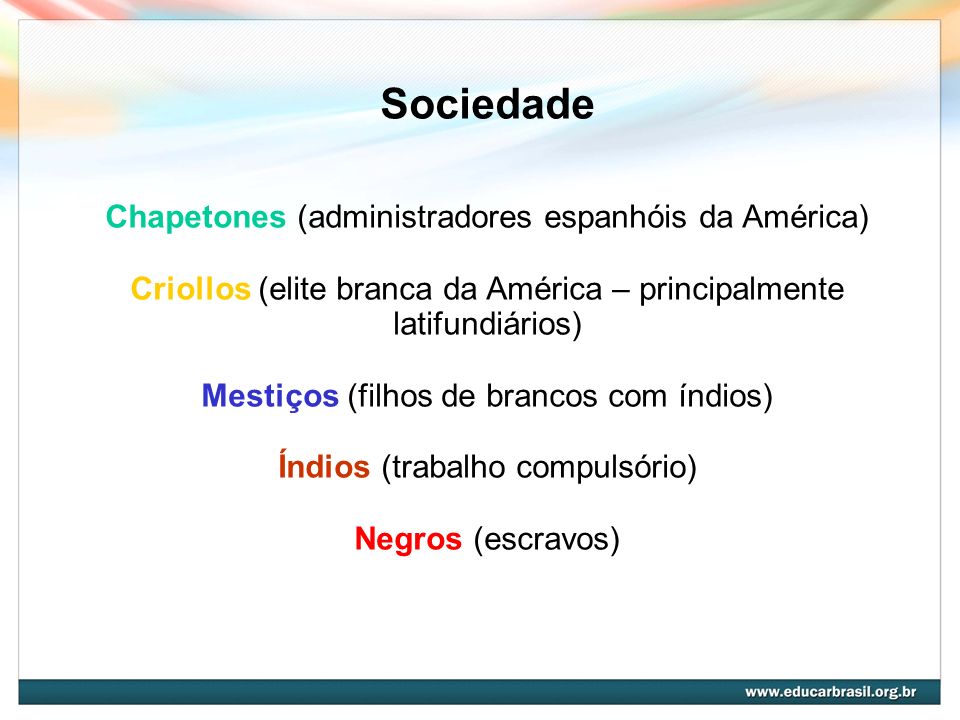 Sociedade Chapetones (administradores espanhóis da América)