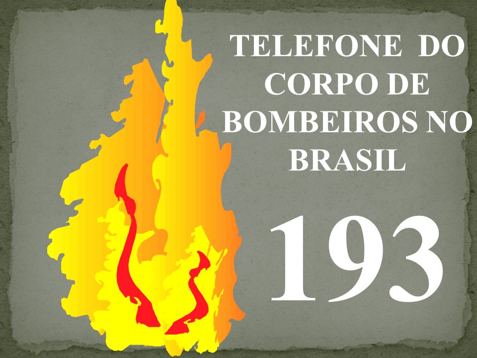 TELEFONE DO CORPO DE BOMBEIROS NO BRASIL