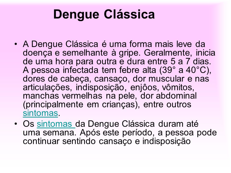 Dengue Clássica