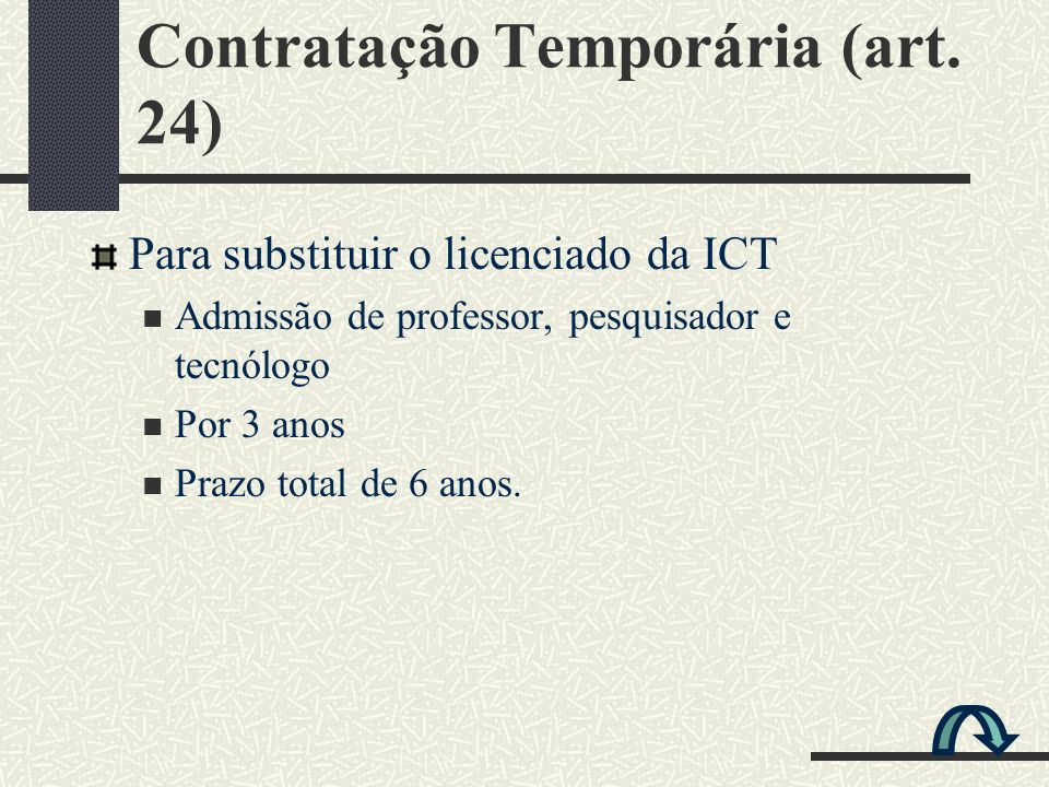 Contratação Temporária (art. 24)