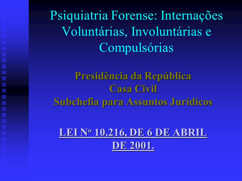 Presidência da República Casa Civil Subchefia para Assuntos Jurídicos