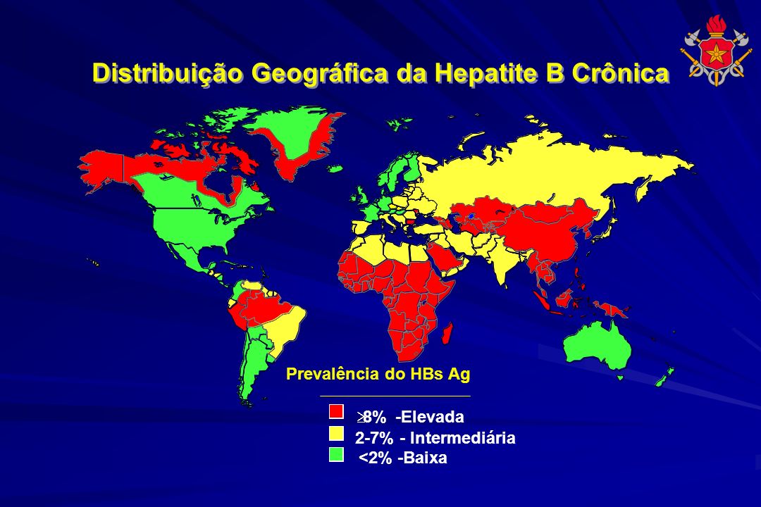 Distribuição Geográfica da Hepatite B Crônica