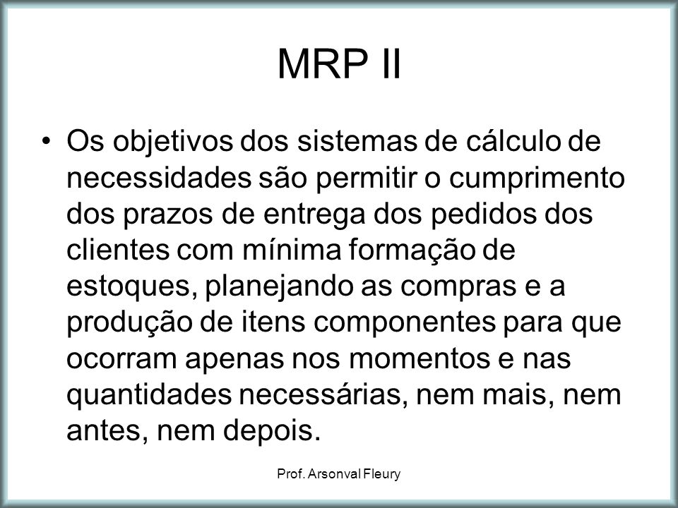 MRP II