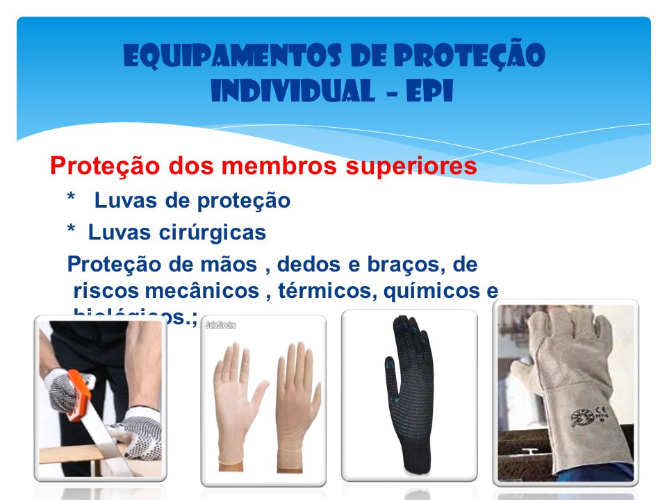Equipamentos de proteção Individual – EPI