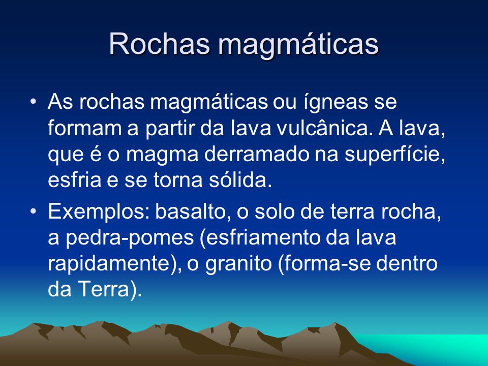 Rochas magmáticas