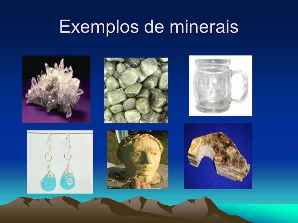 Exemplos de minerais
