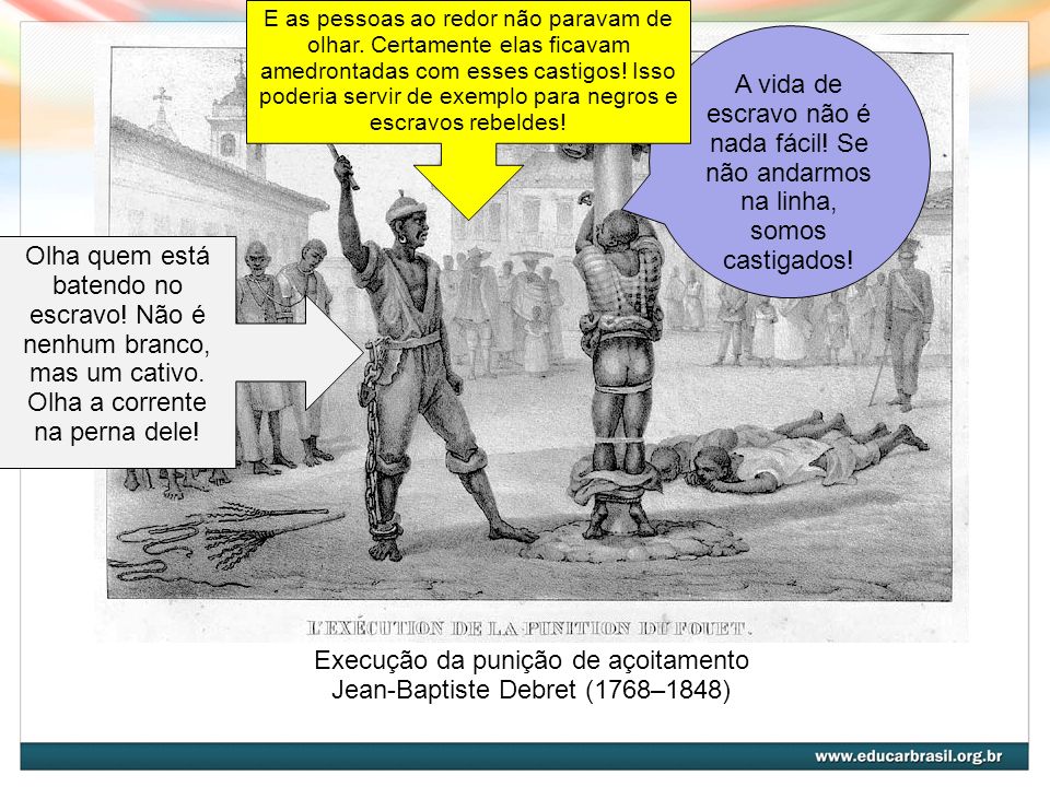 Execução da punição de açoitamento Jean-Baptiste Debret (1768–1848)