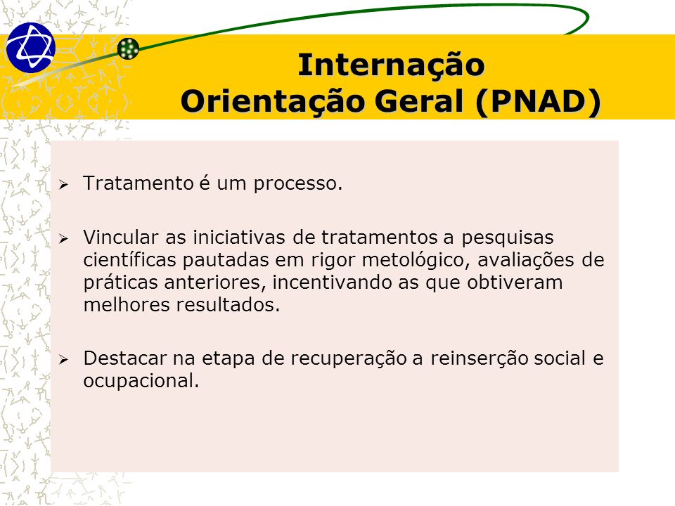 Internação Orientação Geral (PNAD)