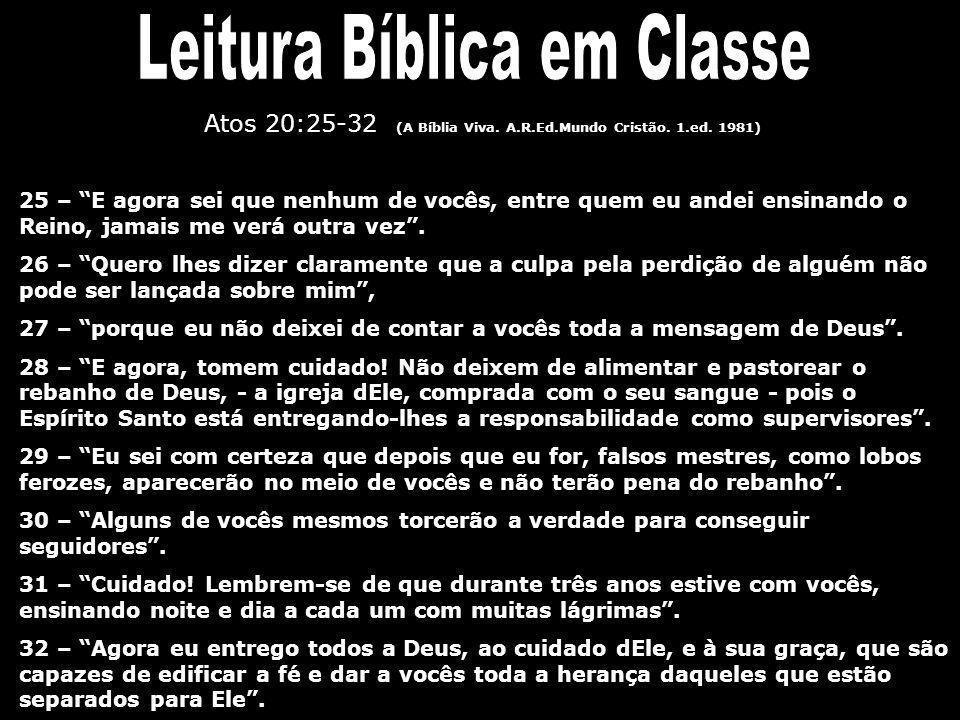 Leitura Bíblica em Classe