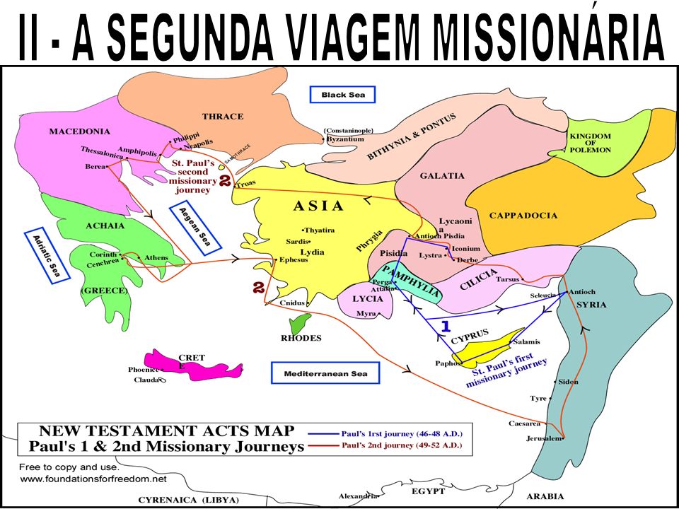 II - A SEGUNDA VIAGEM MISSIONÁRIA