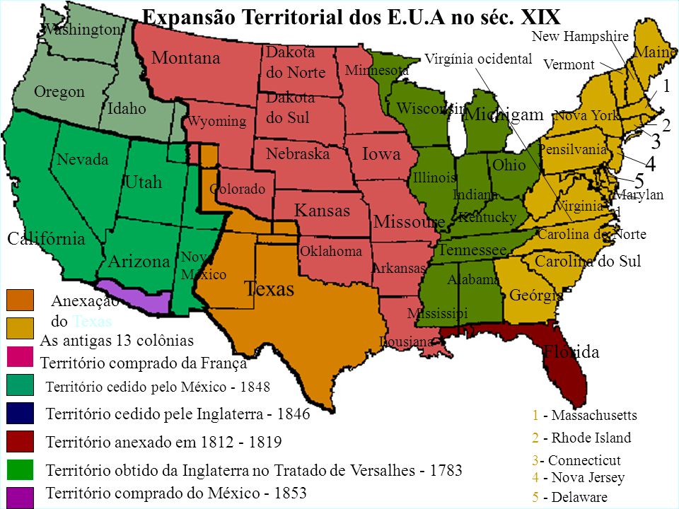 Expansão Territorial dos E.U.A no séc. XIX