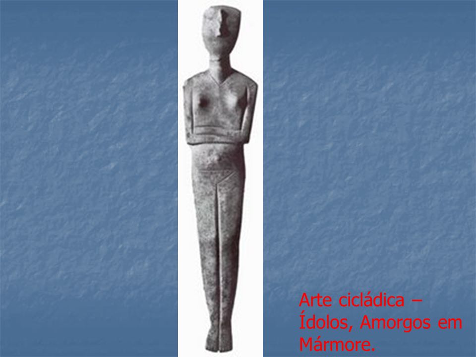 Arte cicládica – Ídolos, Amorgos em Mármore.