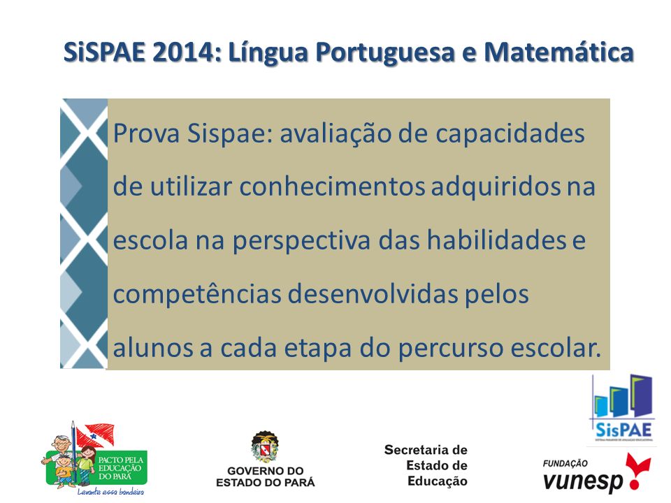 SiSPAE 2014: Língua Portuguesa e Matemática