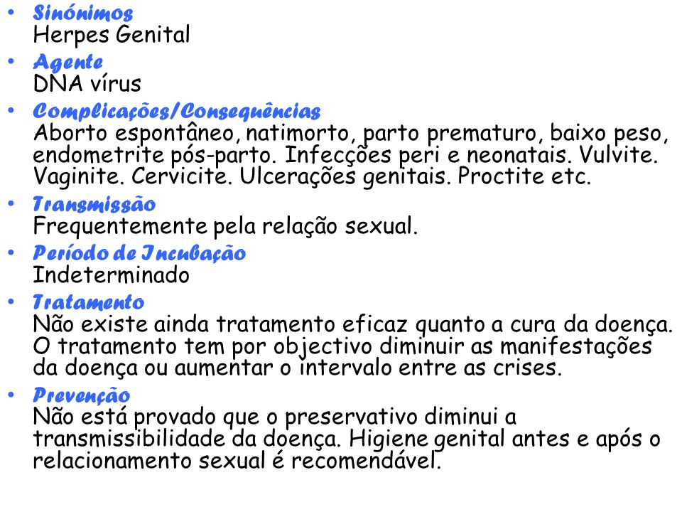 Sinónimos Herpes Genital