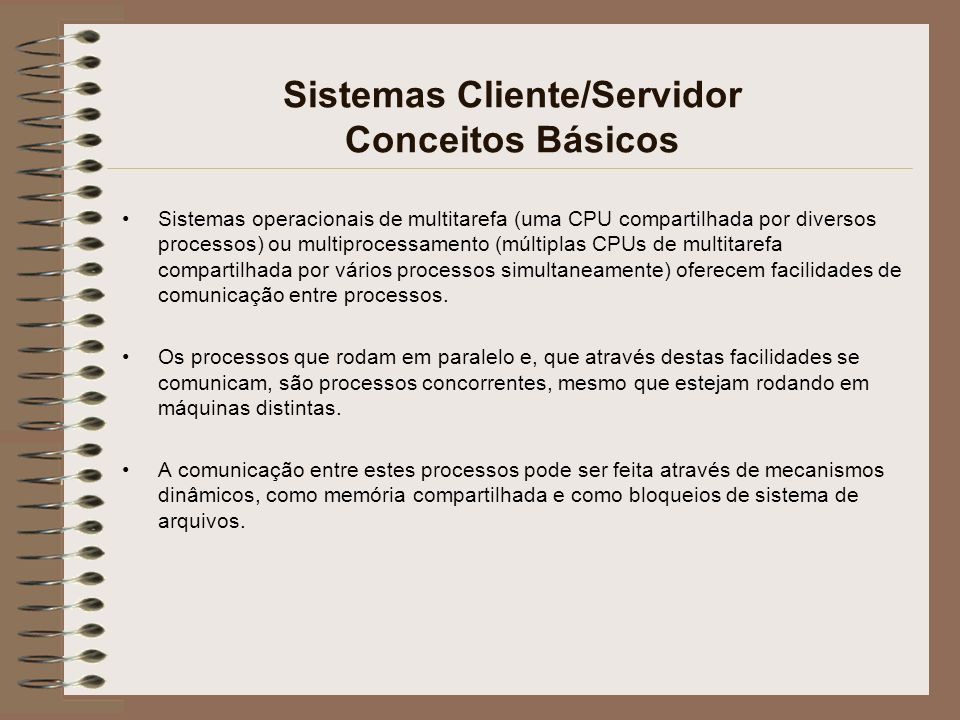 Sistemas Cliente/Servidor Conceitos Básicos