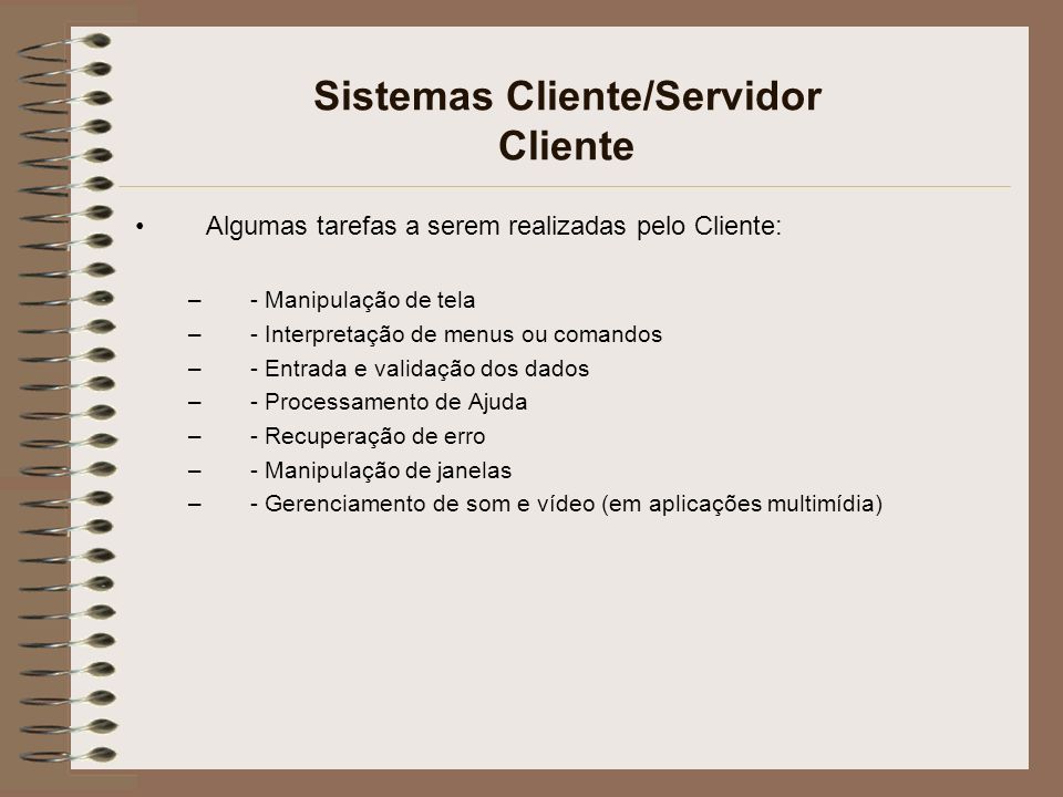 Sistemas Cliente/Servidor Cliente