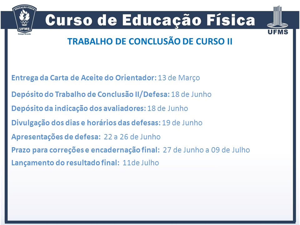 TRABALHO DE CONCLUSÃO DE CURSO II