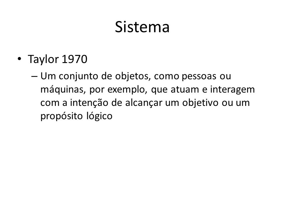 Sistema Taylor