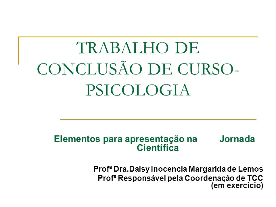 TRABALHO DE CONCLUSÃO DE CURSO-PSICOLOGIA