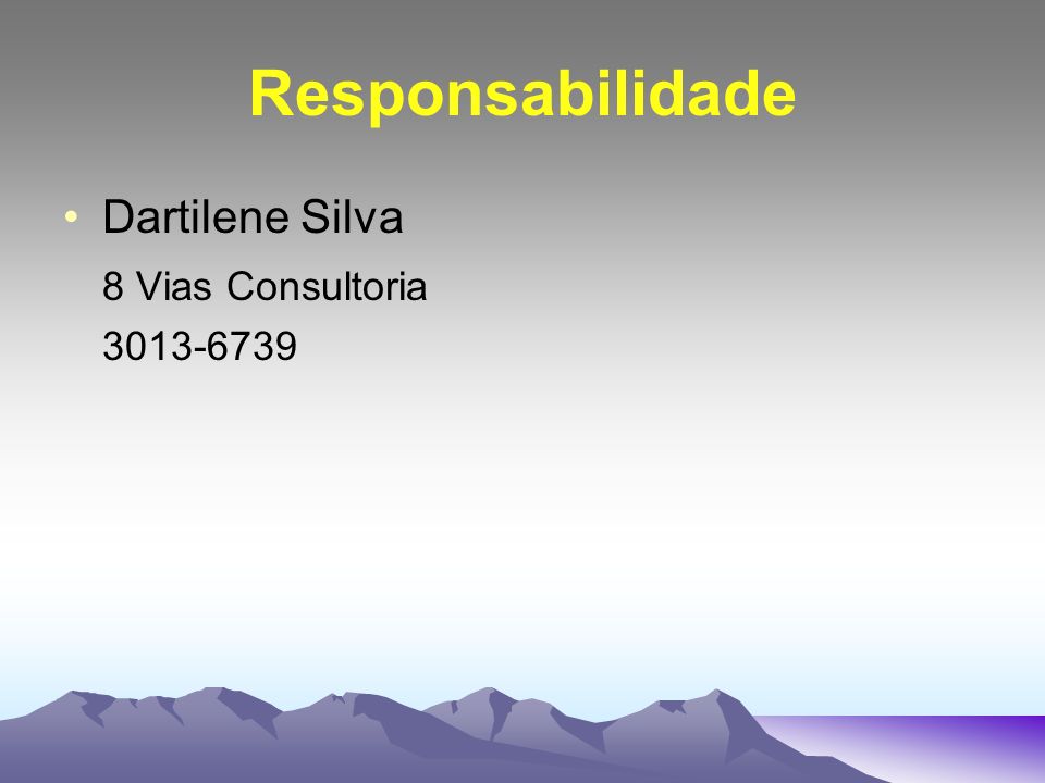 Responsabilidade Dartilene Silva 8 Vias Consultoria
