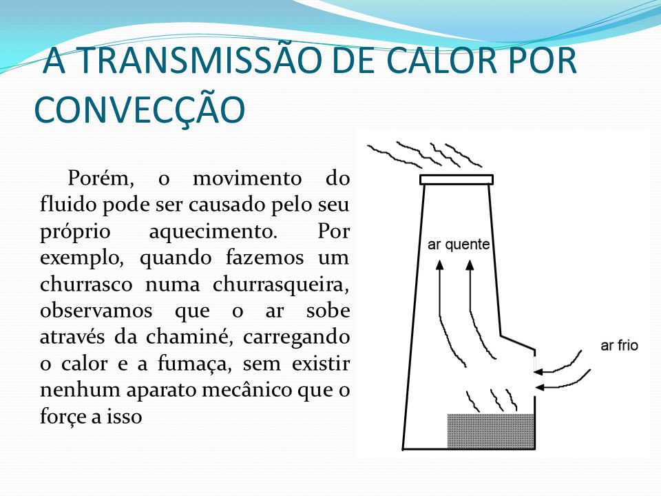 A TRANSMISSÃO DE CALOR POR CONVECÇÃO