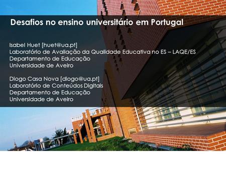 Desafios no ensino universitário em Portugal