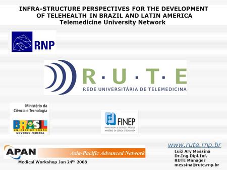 INFRA-STRUCTURE PERSPECTIVES FOR THE DEVELOPMENT