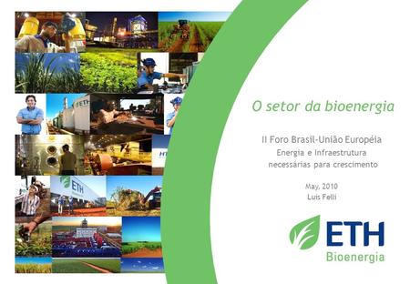 O setor da bioenergia II Foro Brasil-União Européia