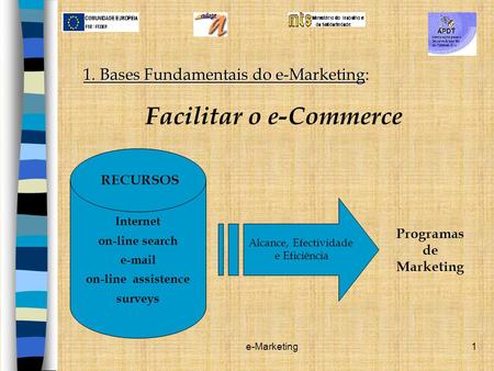 Facilitar o e-Commerce Programas de Marketing