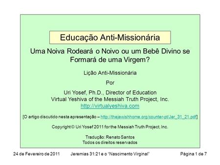 Educação Anti-Missionária
