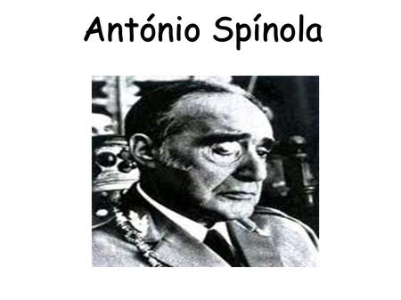 António Spínola.