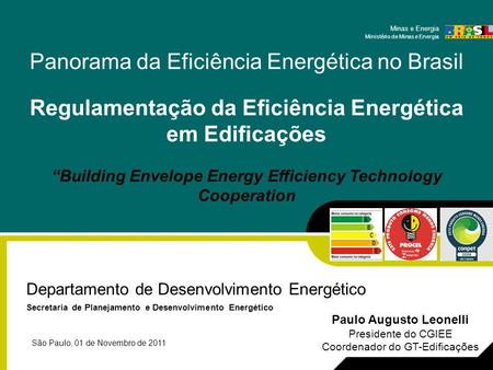 Regulamentação da Eficiência Energética em Edificações