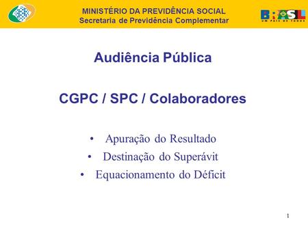 CGPC / SPC / Colaboradores