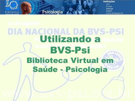 Biblioteca Virtual em Saúde - Psicologia