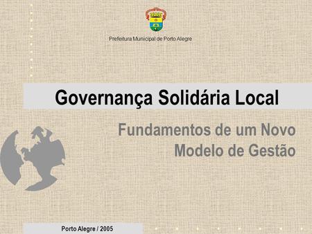 Governança Solidária Local