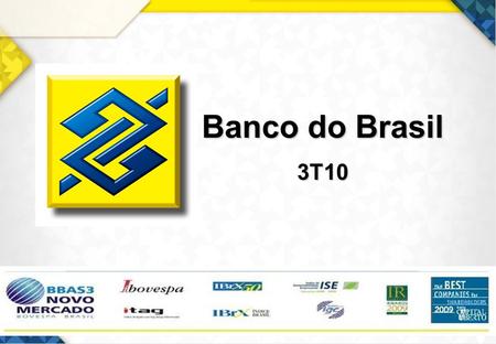 Banco do Brasil 3T10.