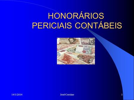 HONORÁRIOS PERICIAIS CONTÁBEIS