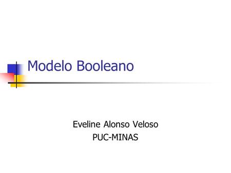 Eveline Alonso Veloso PUC-MINAS