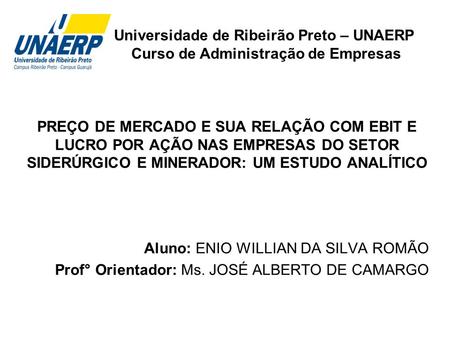 Universidade de Ribeirão Preto – UNAERP