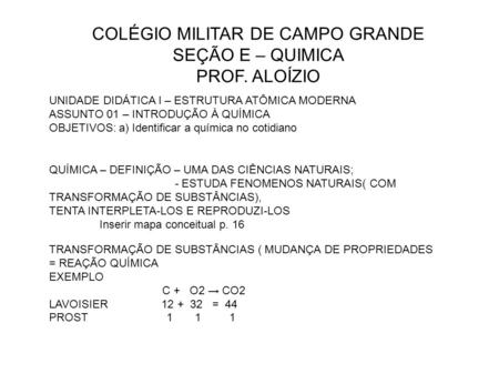 COLÉGIO MILITAR DE CAMPO GRANDE