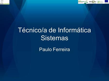 Técnico/a de Informática Sistemas Paulo Ferreira.